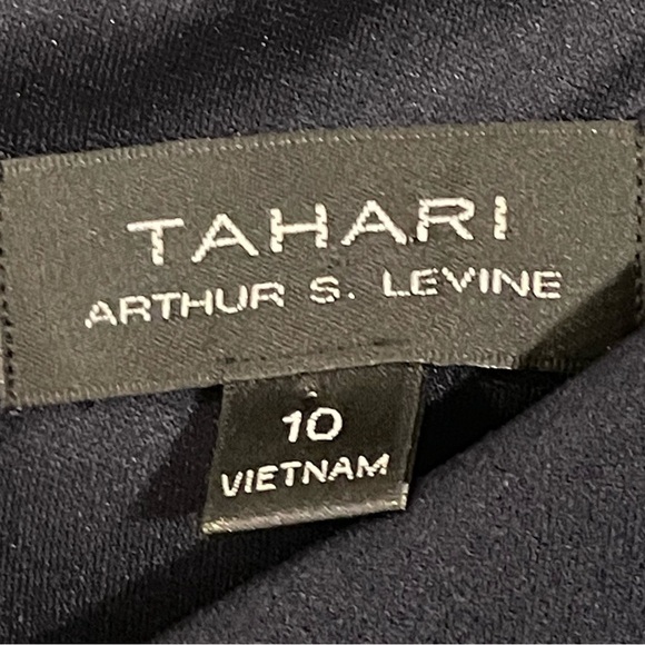 Tahari Women’s Jumpsuit Size 10 Blue Stretch Business Causal Academia Classic - Picture 10 of 17